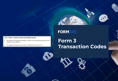 Form 3 Code Breakdown: Learn What Each Transaction Means