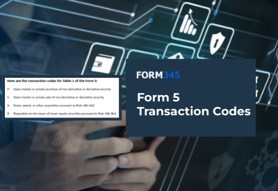 Form 5 Transaction Codes Decoded: Table 1 & 2 Explained